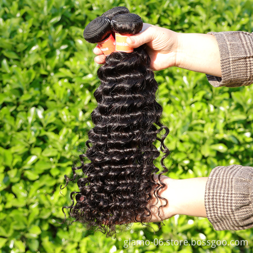 Brazilian Human Hair Deep Wave Weave Bundles,8-30inch 100% Virgin Human Hair,Cuticle Aligned Brazilian Human Hair Bundles